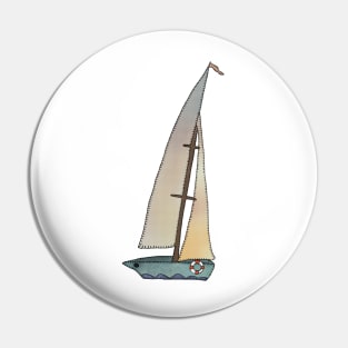 Segelschiff Pin