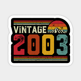 Vintage 2003 Birthday Gift Retro Style Magnet