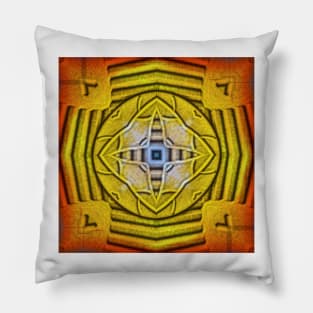 inspired by nature rainbow coloured square composition design Pillow