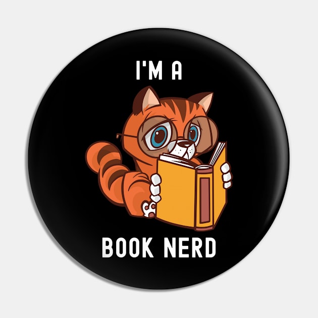 I'm A Book Nerd Pin by OnepixArt