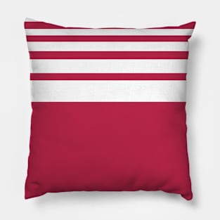 Color of The Year 2023 Viva Magenta Graduating Stripes Pillow