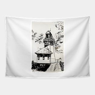 Lighthouse by Margo Humphries Tapestry