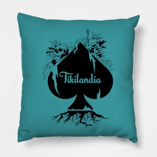 Tikilandia Playing Cards Ace of Spades 1 Pillow