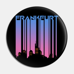 Frankfurt vintage retro City Silhouette Geschenk Pin