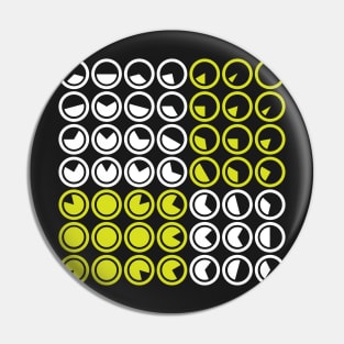 Light Green Radar Circles Pin