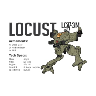 Mechwarrior Locust LCT-3M (light) T-Shirt