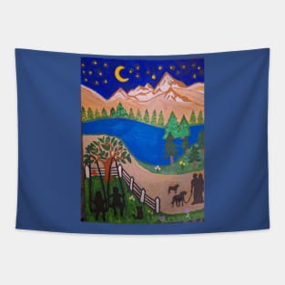 Montana Mountain Home Tapestry