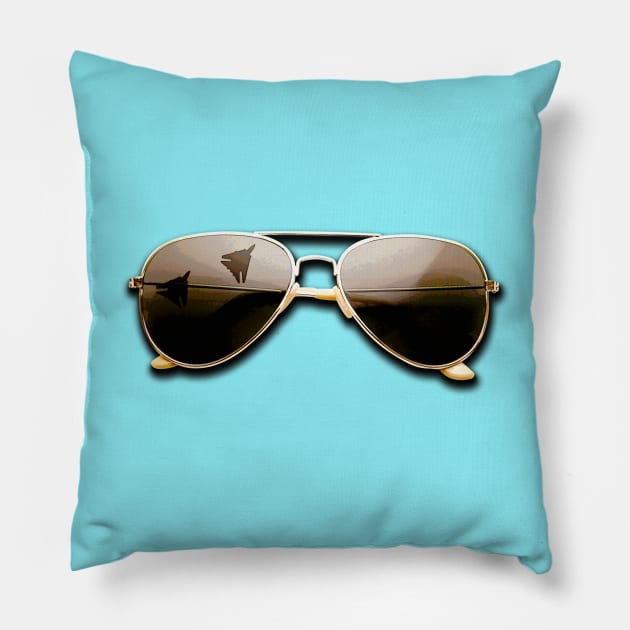 Top Gun Aviators Pillow by SchaubDesign