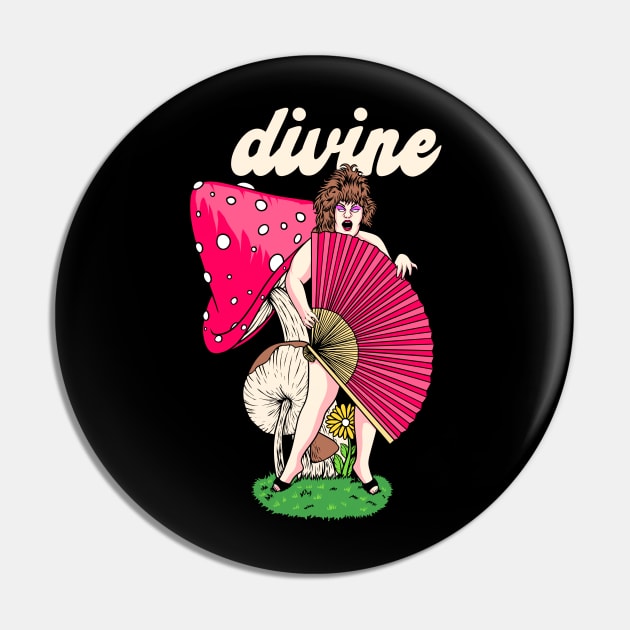 Divine - Aestethic Style Fanart Design Pin by margueritesauvages