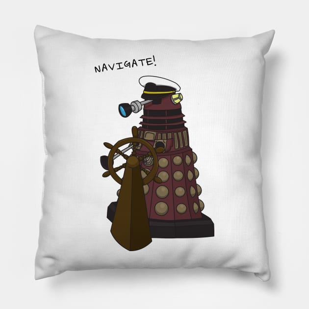 Dalek Jobs | Doctor Who Pillow by mrkyleyeomans