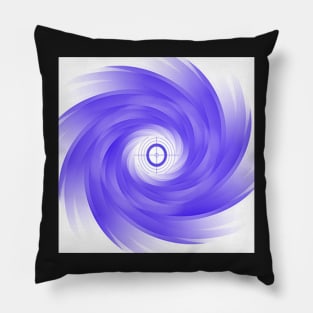 Purple & White Vortex Swirl Graphic Art Design Keep Focus Inspirational Gifts Pillow