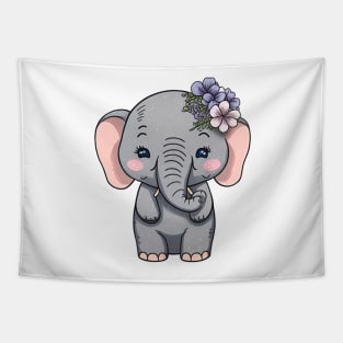 Baby Elephant Tapestry