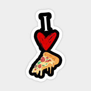 I love Pizza, cute design Magnet