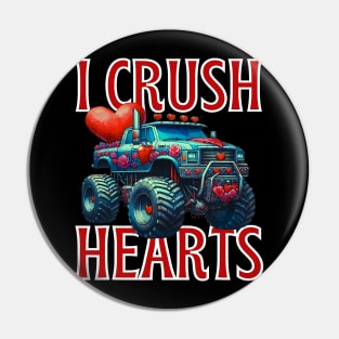 Valentines Day I Crush Hearts For Boys Kids Pin