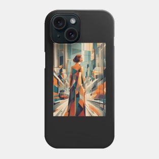 A Woman and a Tram 007 -Soviet realism - Trams are Awesome! Phone Case