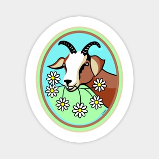 Daisy Goat Magnet