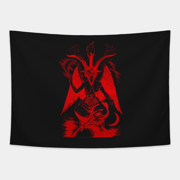 Baphomet Tapestry by sevencrow