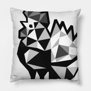 Black Rooster Pillow