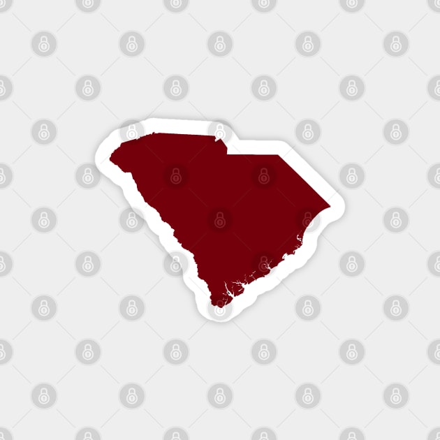 South Carolina Garnet Magnet by AdventureFinder