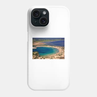 Perfect natural semicircle - Voidokoilia beach Phone Case