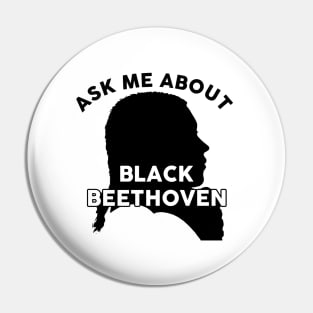 Black Beethoven Pin