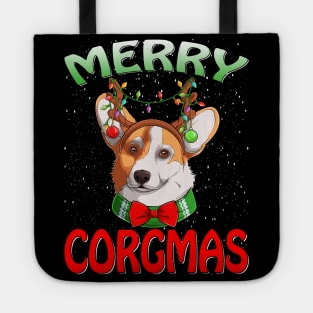 Merry Corgmas Ugly Corgi Christmas Xmas Pajamas Tote