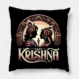 Radha & Krishna Hare Krishna Pillow