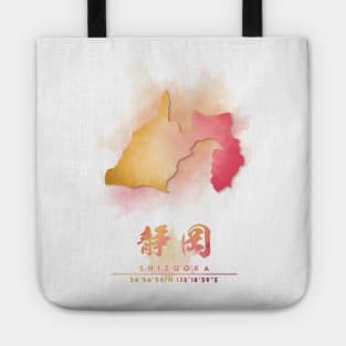 Shizuoka, Japan Watercolor Map Art Tote