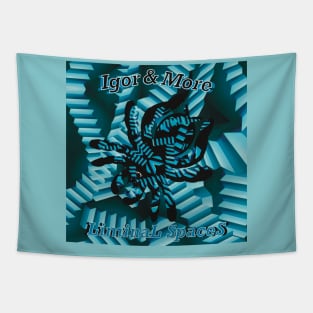 Igor & More Tarantula Liminal Spaces Blue Tapestry