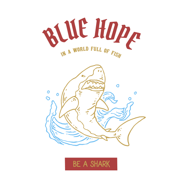 „Blue Hope“ Shark | Gift by evergreen_brand