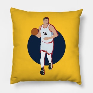 Nikola Jokic 15 Denver Nuggets FMVP Collage Pillow