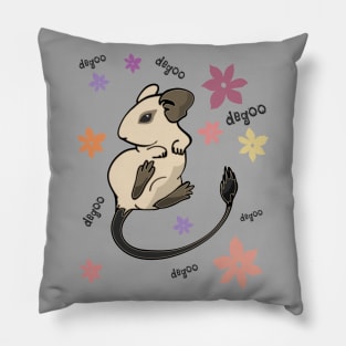 Degu Degoo Flowers Pillow