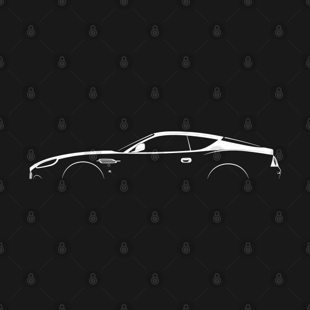 Aston Martin DB7 Zagato Silhouette by Car-Silhouettes