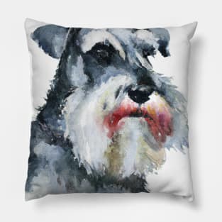 Standard Schnauzer Watercolor - Dog Lovers Pillow