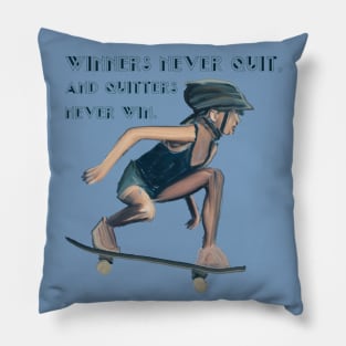 Winners Never Quit Pillow