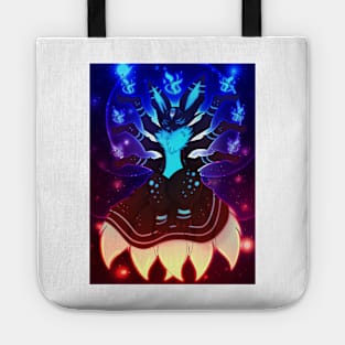 Blue fire fox Tote