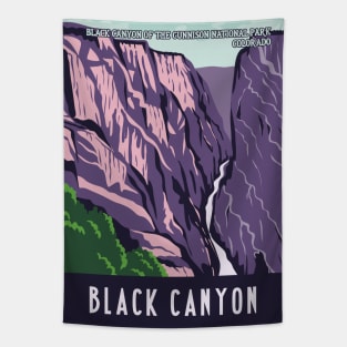 WPA Poster of Black Canyon of the Gunnison National Park Colorado, USA Tapestry