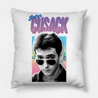 John Cusack -  80s Styled Retro Nostalgia Graphic Design Pillow