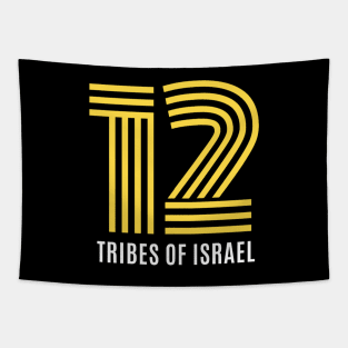 12 Tribes of Israel Christian Graphic Tapestry