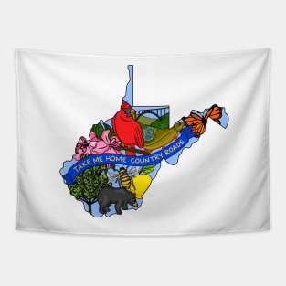 West Virginia State Symbols Tapestry