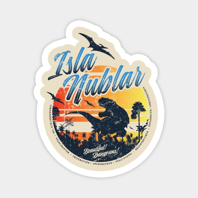 Isla Nublar Magnet by MindsparkCreative