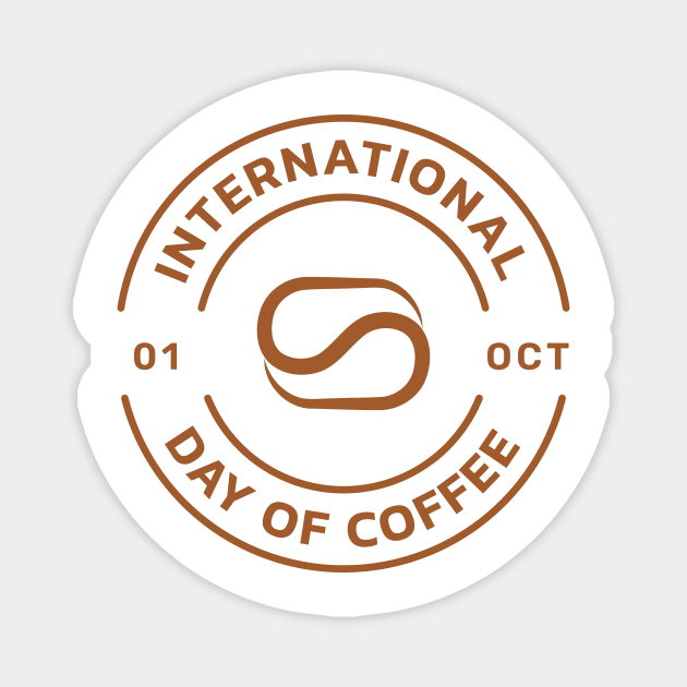 International coffee day Magnet by muhamadzuhud