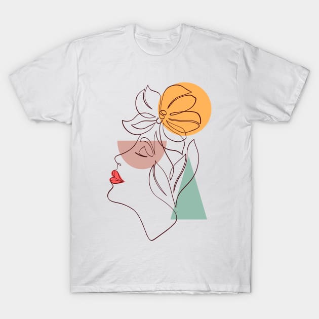 Face The Art Of One Drawings - T-Shirt | TeePublic