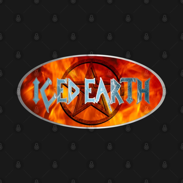 Iced Earth - Oval With Pentagram. by OriginalDarkPoetry