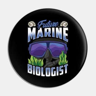 Cute Future Marine Biologist Biology Student Pin