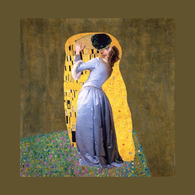 Hayez & Klimt kiss (parody) by Illusory contours