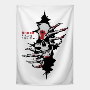 Halloween Gifts: Let Me Out Tapestry