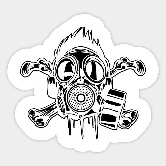 Gasmask Mask Design Sticker Teepublic