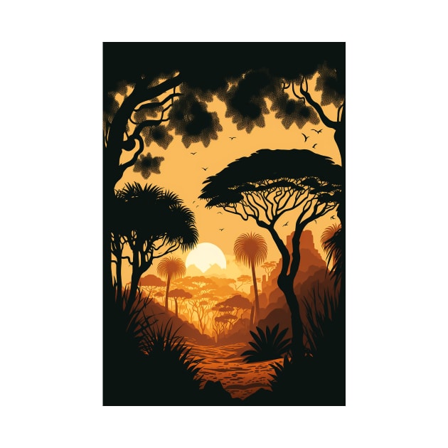 African Sunset by Abili-Tees