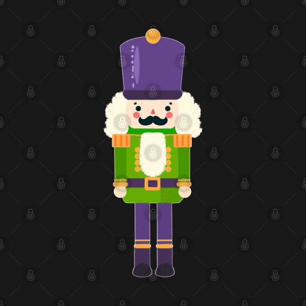 Green and purple nutcracker by Star Fragment Designs